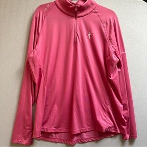 RLX Ralph Lauren Spanish Bay Quarter Zip Golf Top XL